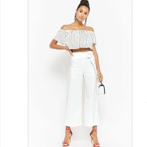 F21 Cream Culottes